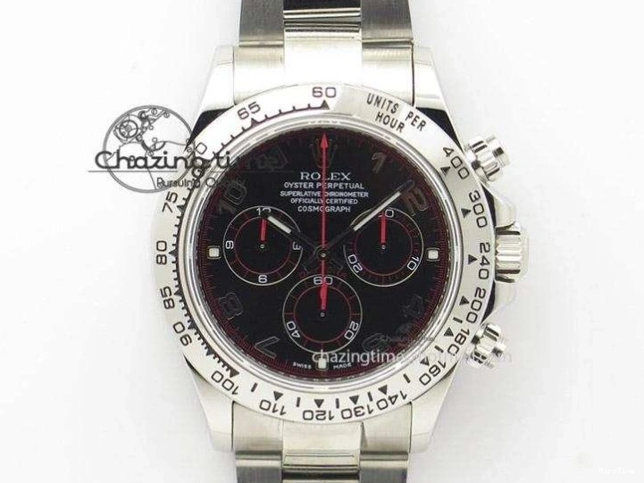 MiroTime 0307 TimelessDesign DAYTONA 116506 SS OMF BEST EDITION ICE BLUE DIAL ON SS BRACELET A7750 (SLIM MOVEMENT) 1811